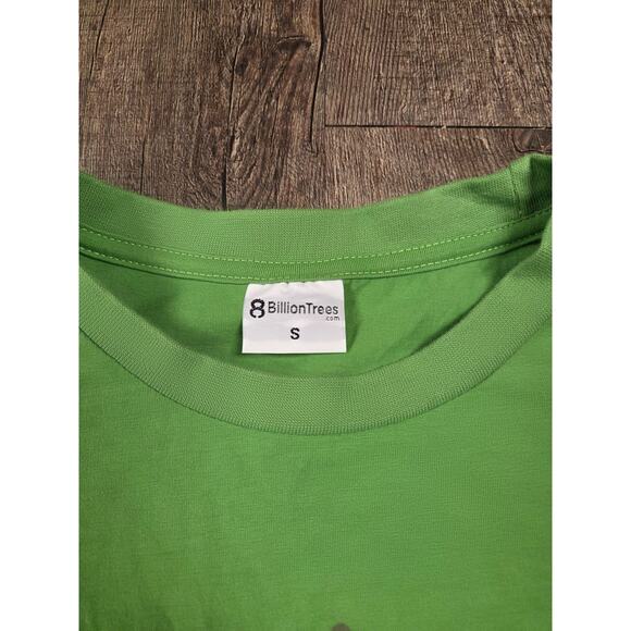 8 Billion Trees TREE HUGGER Green Unisex Adult Tshirt Short Sleeve Small - Picture 3 of 5